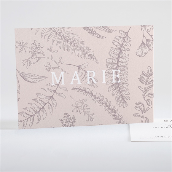 Dankeskarte Geburt Pocketfold Gravur ref.N15109