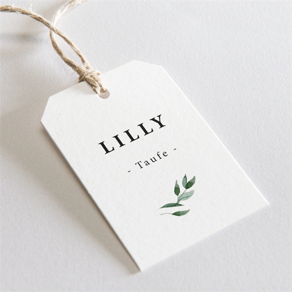 Geschenkanhänger Taufe naturbezogen