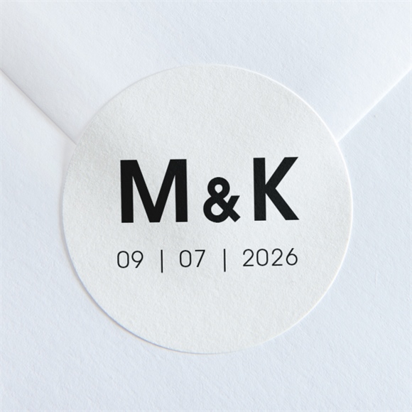 Aufkleber Hochzeit Pures Design ref.N36029