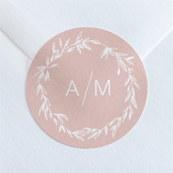 Aufkleber Hochzeit Zarte Mitteilung ref.N36030