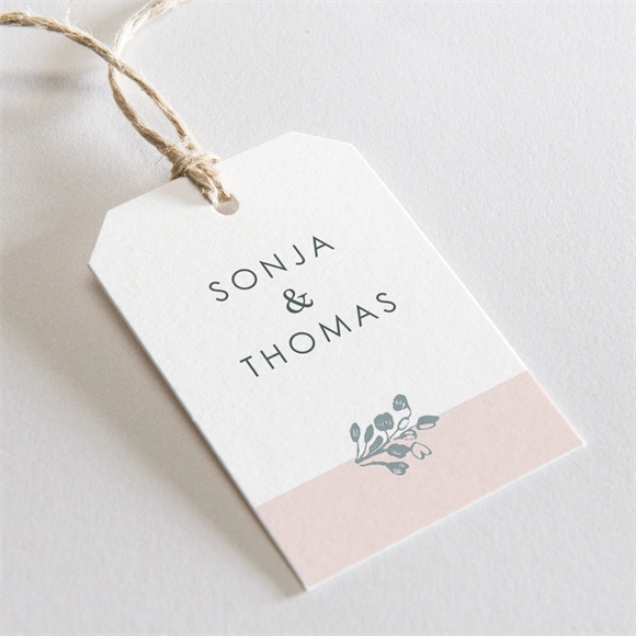 Geschenkanhänger Hochzeit blumenkranz