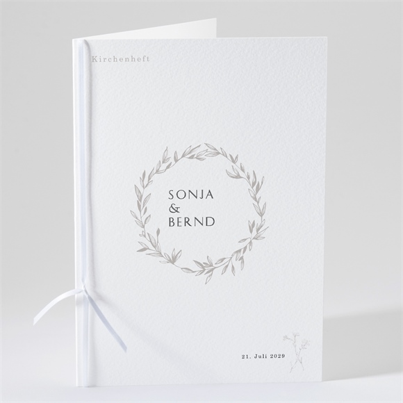 Kirchenheft Hochzeit Einfach geschmückt ref.N491171