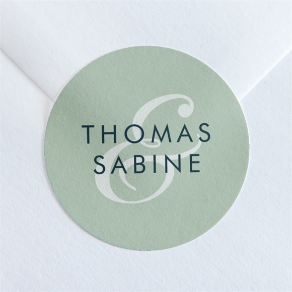 Aufkleber Hochzeit Silberne Skizze ref.N36053