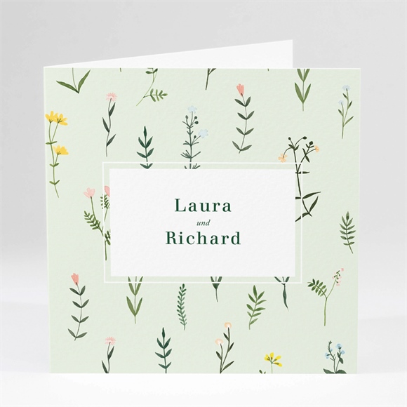 Hochzeitseinladung Frühlingsblumen ref.N46140