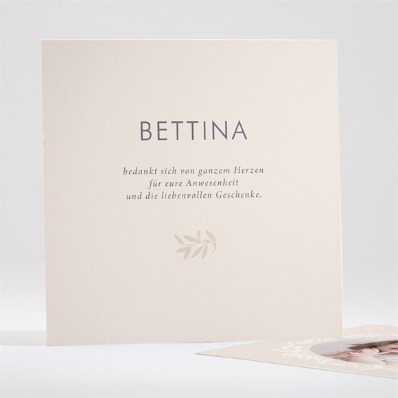 Dankeskarte Taufe Goldene Taube ref.N35143