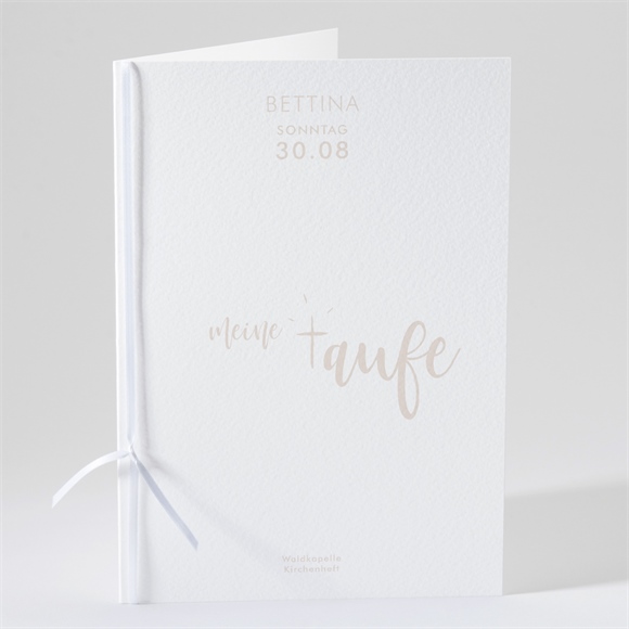 Kirchenheft Taufe Kupfer Schrift ref.N491144