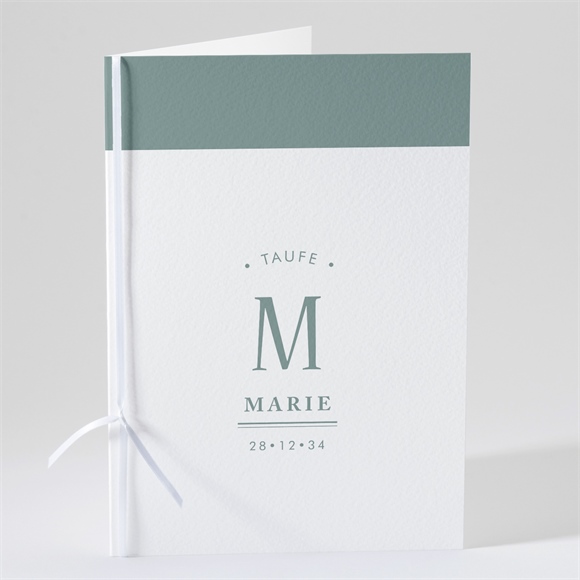 Kirchenheft Taufe initial