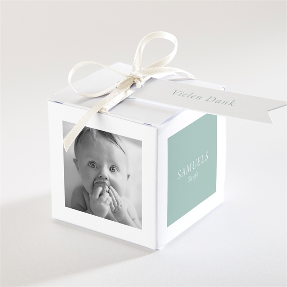 Geschenkbox Taufe Silbertaube ref.N340248