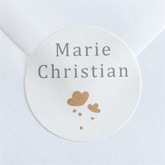 Aufkleber Hochzeit Windröschen ref.N36045