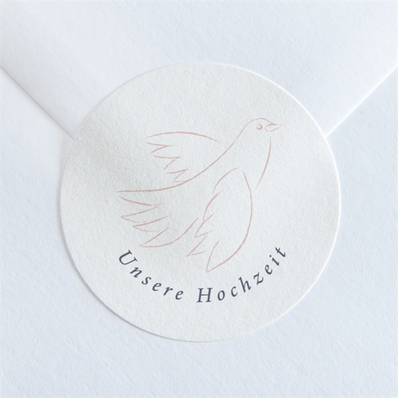 Aufkleber Hochzeit Liebestaube ref.N36047