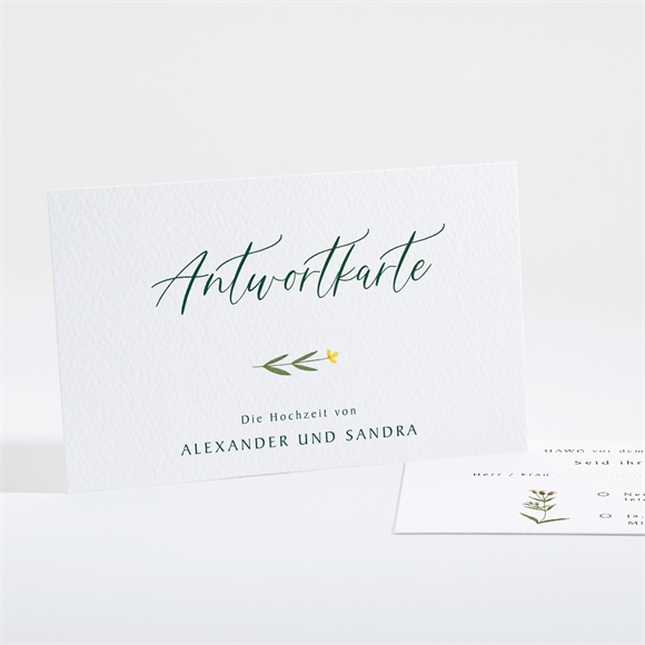 Antwortkarte Hochzeit Blumenkreis ref.N161105