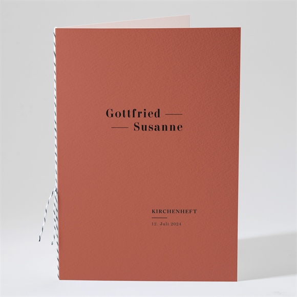 Kirchenheft Hochzeit Terrakotta ref.N491194