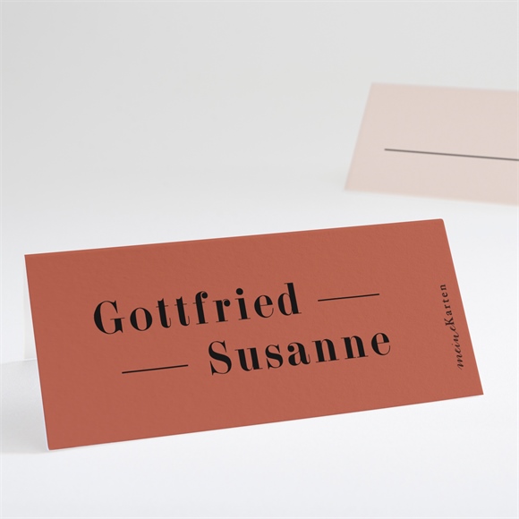 Tischkarte Hochzeit Terrakotta ref.N440753