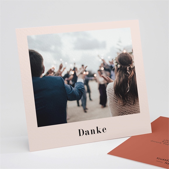 Dankeskarte Hochzeit Terrakotta ref.N311256