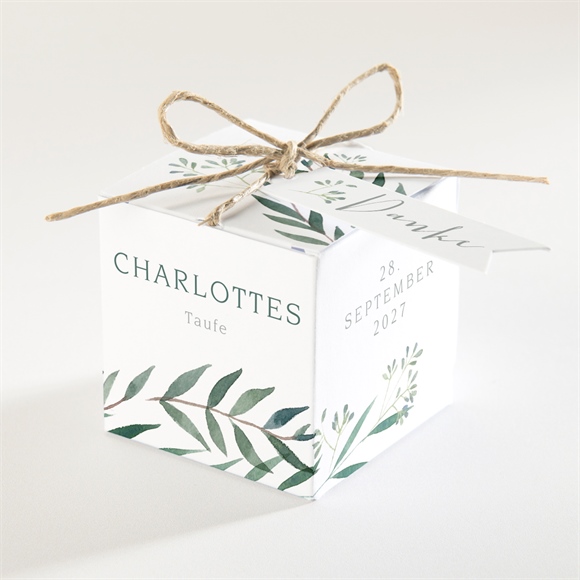 Geschenkbox Taufe Pflanzenschmuck ref.N340264