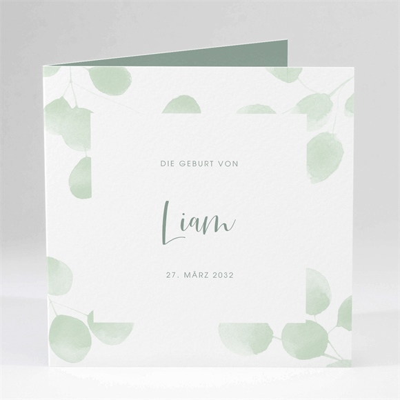 Geburtskarte Grünes Laub ref.N451157