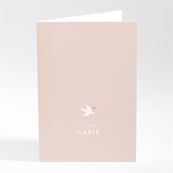 Menükarte Taufe Taube und Blumenkranz ref.N401828