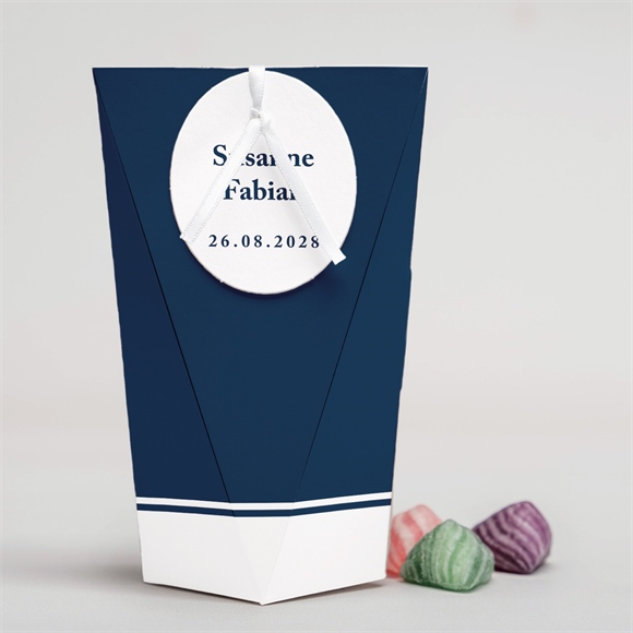 Geschenkbox Hochzeit Schick in Blau - Schachtel ref.N52005