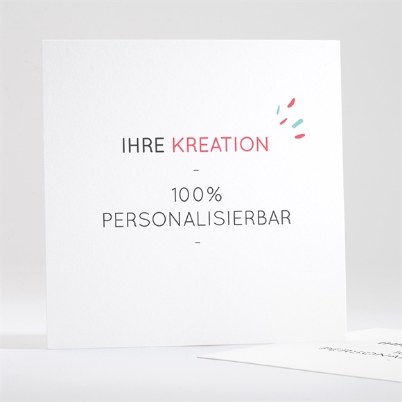 Geburtskarte Blanco - 13,5x13,5cm (N35154) ref.N35154