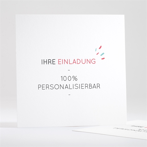 Einladung Taufe Blanco - 13,5x13,5cm (N35155) ref.N35155