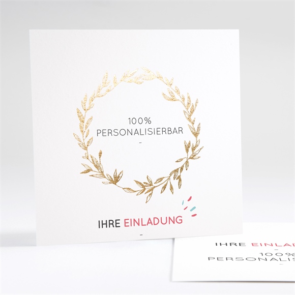 Einladung Taufe Blanco - 13,5x13,5cm (N35162) ref.N35162