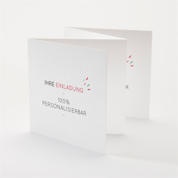 Hochzeitseinladung Blanco - 10x10cm (N83130) ref.N83130