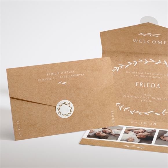 Geburtskarte Schöner Umschlag ref.N97116