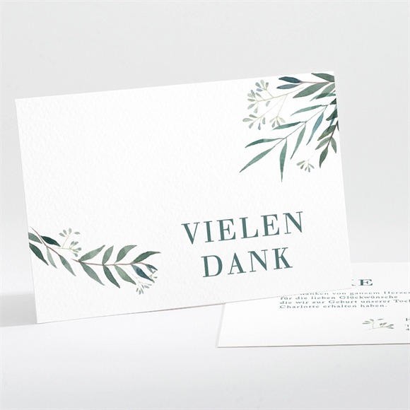 Dankeskarte Geburt Pflanzenmotive ref.N111260