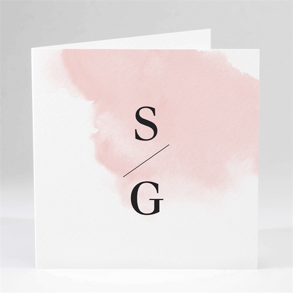 Hochzeitseinladung Schwarz und Pastell ref.N451182