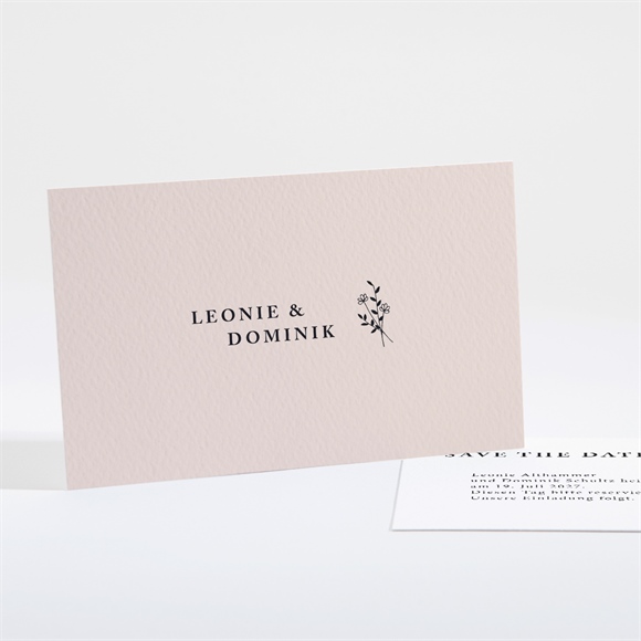 Save the Date Karte Zartes Trio ref.N161112