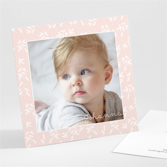 Geburtskarte Einfacher Rahmen und Foto ref.N301250