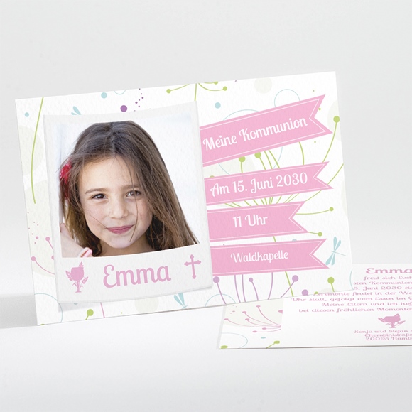 Einladung Kommunion Stimmung Mädchen ref.N11137