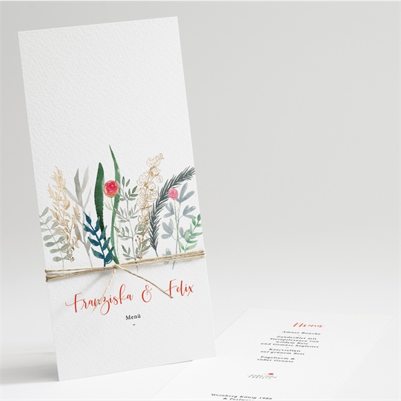 Menükarte Hochzeit Frühlingsdüfte ref.N221135