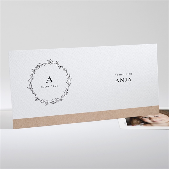 Einladung Kommunion Elegante Kommunion ref.N13199
