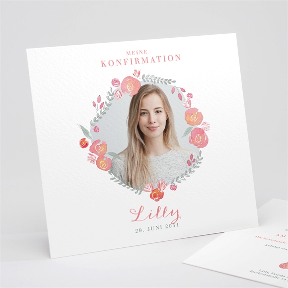 Einladung Konfirmation Verziertes Foto ref.N311263