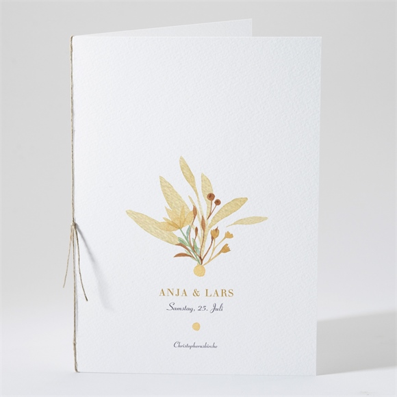 Kirchenheft Hochzeit Herbststrauß ref.N491224