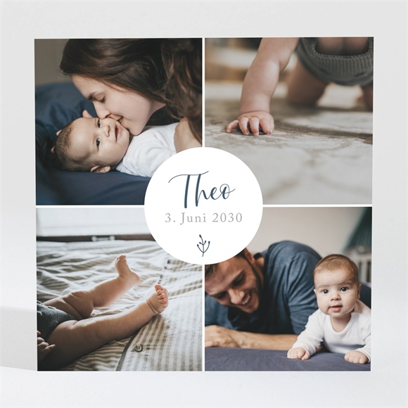 Geburtskarte Foto-Collage  - Magnet ref.N3001648
