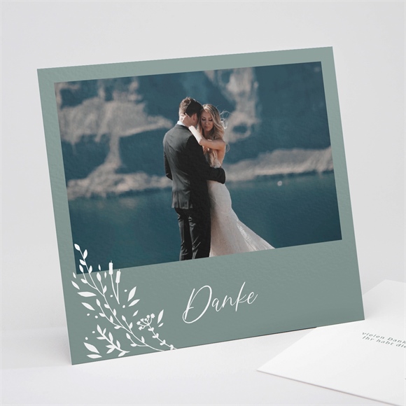 Dankeskarte Hochzeit Poetisch & Elegant ref.N311259