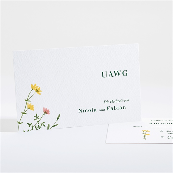 Antwortkarte Hochzeit Wilde Blumen ref.N161130