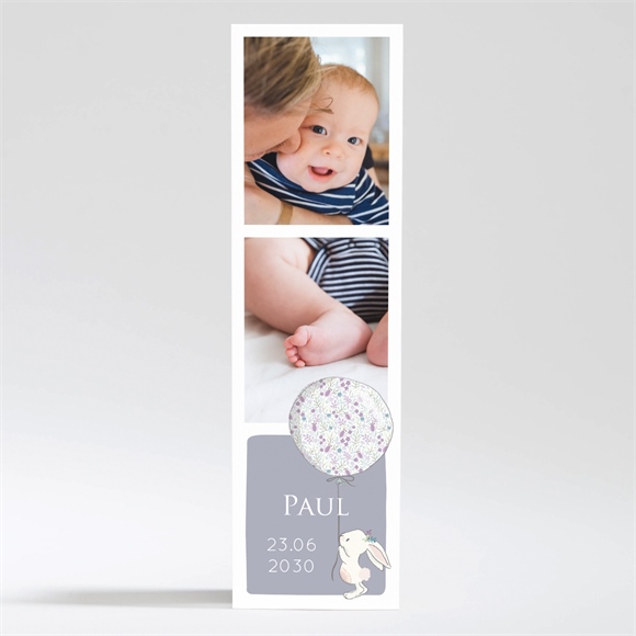 Geburtskarte Magnetkarte kleiner Hase ref.N200340