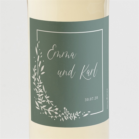 Flaschenetikett Hochzeit Poetisch & Elegant ref.N3001612