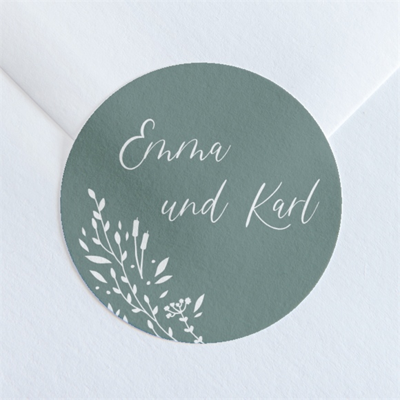 Aufkleber Hochzeit Poetisch & Elegant ref.N36060