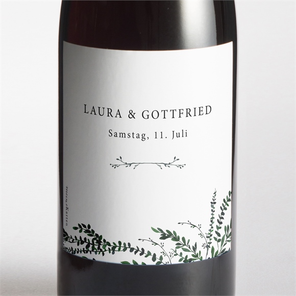 Flaschenetikett Hochzeit Waldrand ref.N3001615