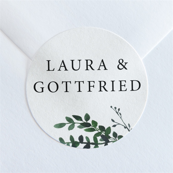 Aufkleber Hochzeit Waldrand ref.N36062