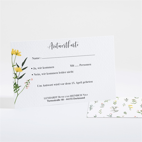 Antwortkarte Hochzeit Frühlingsfreude ref.N161122