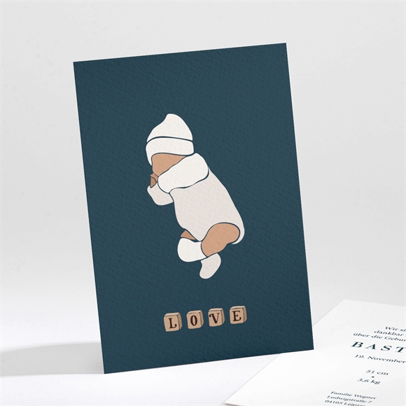 Geburtskarte Kleine Vintage Würfel ref.N211316