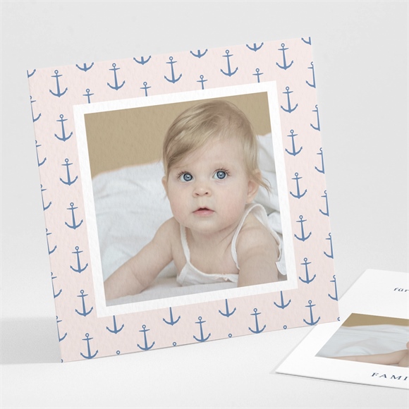 Dankeskarte Geburt Ankermuster ref.N301248