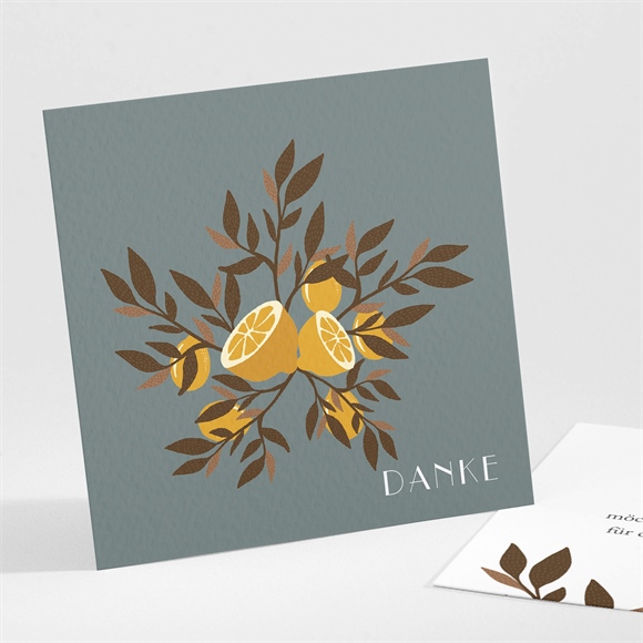 Dankeskarte Geburt Zitronen ref.N301269