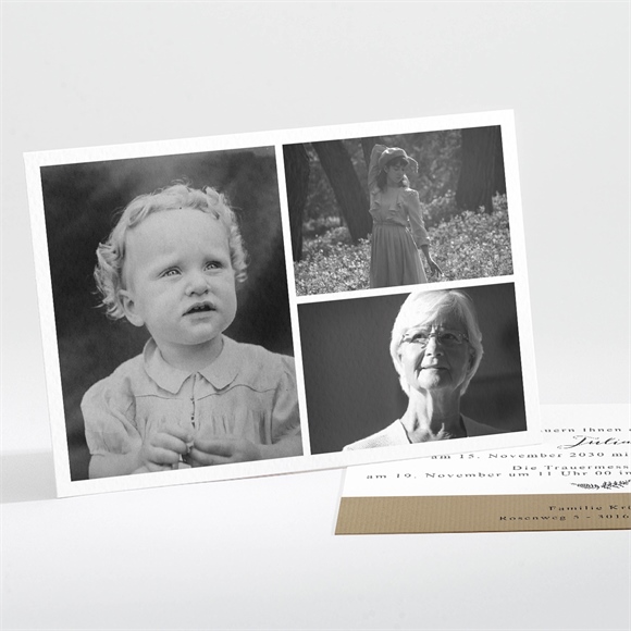Trauerkarte Fotocollage ref.N111270