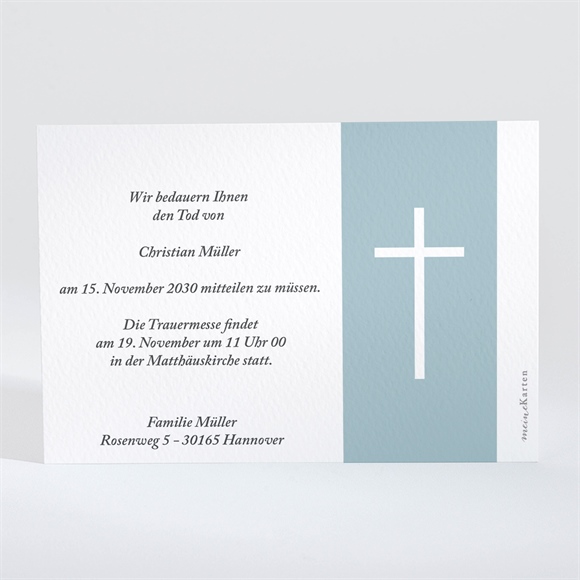 Trauerkarte Einfache Eleganz ref.N11040